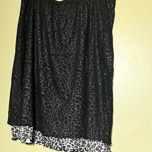 NWOT Vintage Y2K Fashion Bug Leopard Mesh Skirt